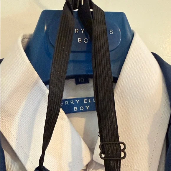 Boys Navy Blue 3 Piece Suit with Tie - Picture 3 of 4